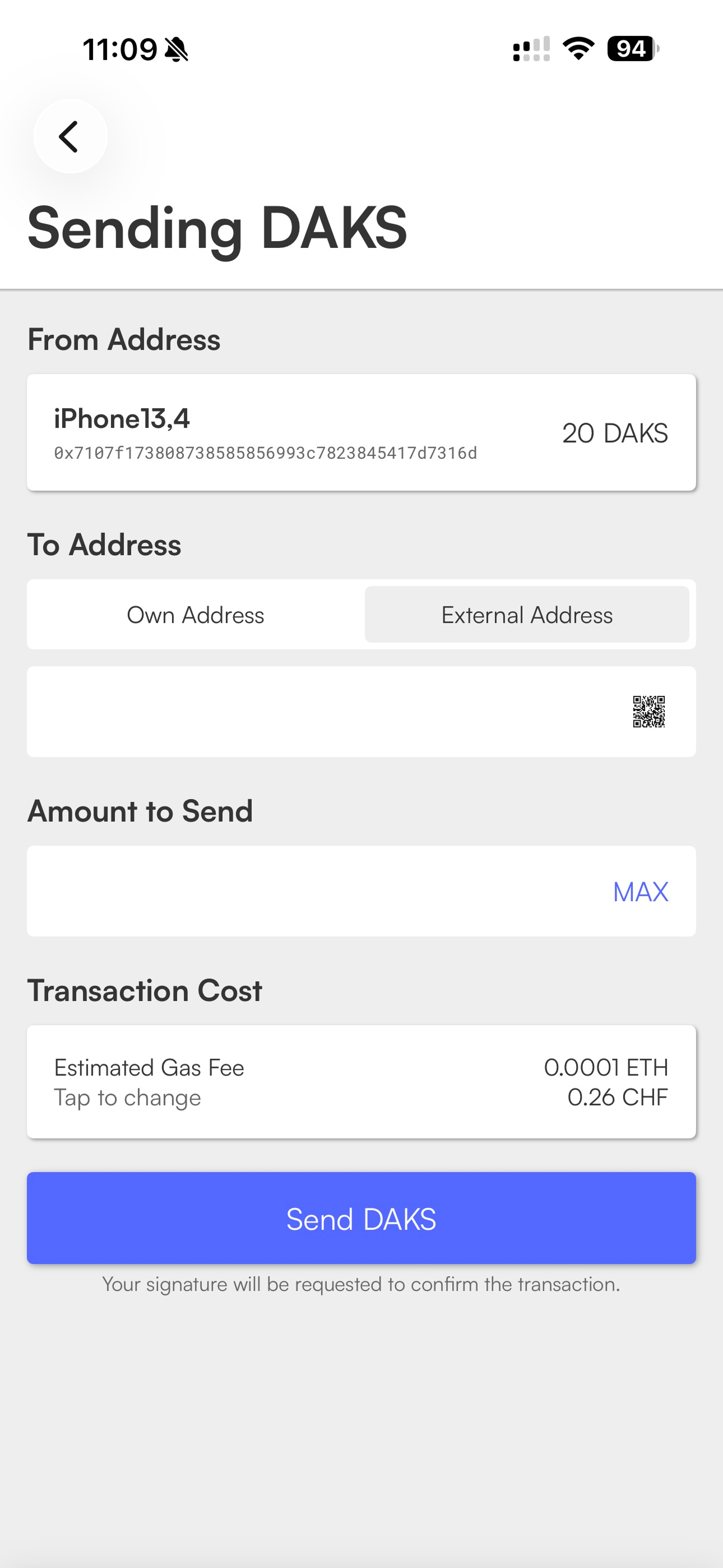 Confirm and send